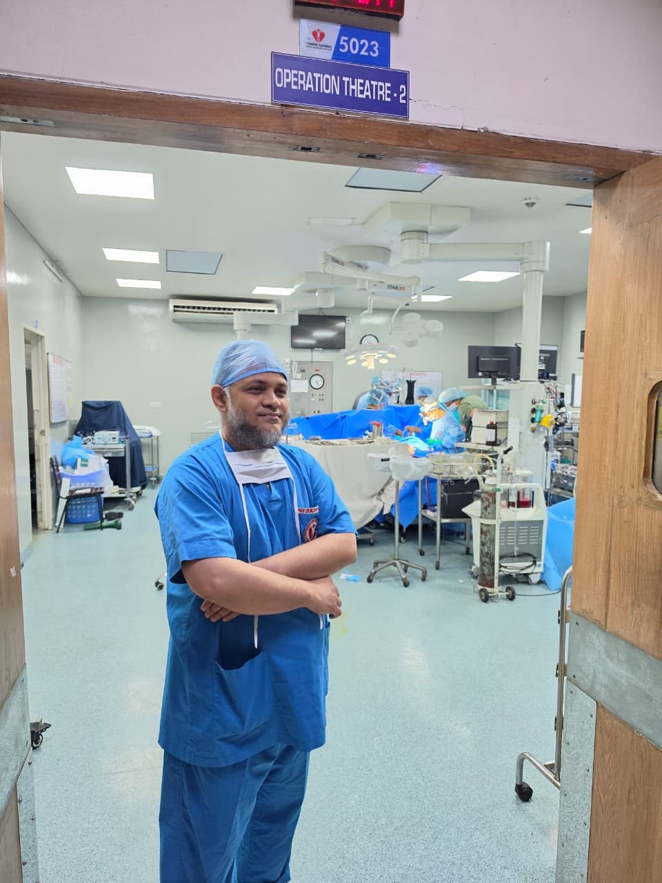 Prof. Dr. Md. Rokonujjaman (Selim) in OT scrubs (4)